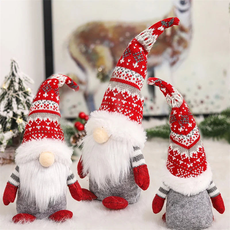 Charming Faceless Gnome Doll for Festive Cheer - Image 3