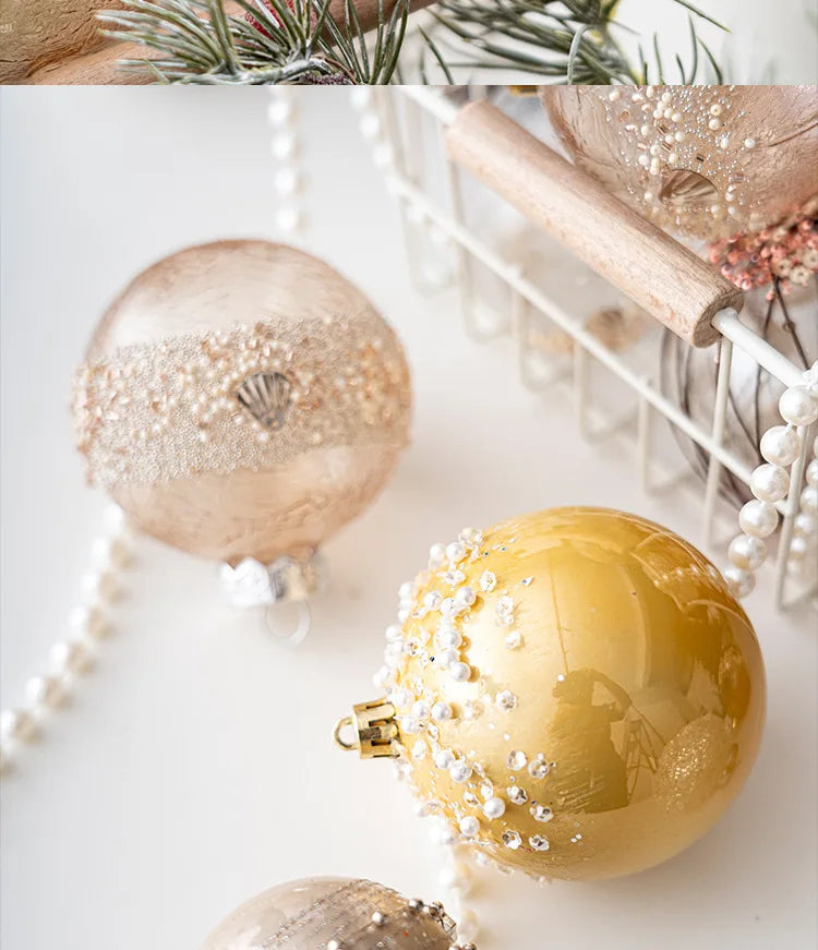Elegant Transparent Christmas Ball Ornaments - 3/4/6 pcs - Image 16