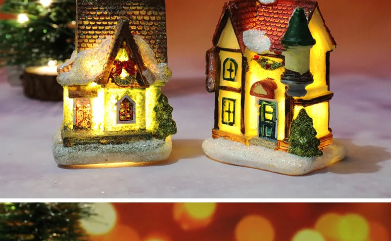 Enchanting LED Tiny House Christmas Decor - Image 15