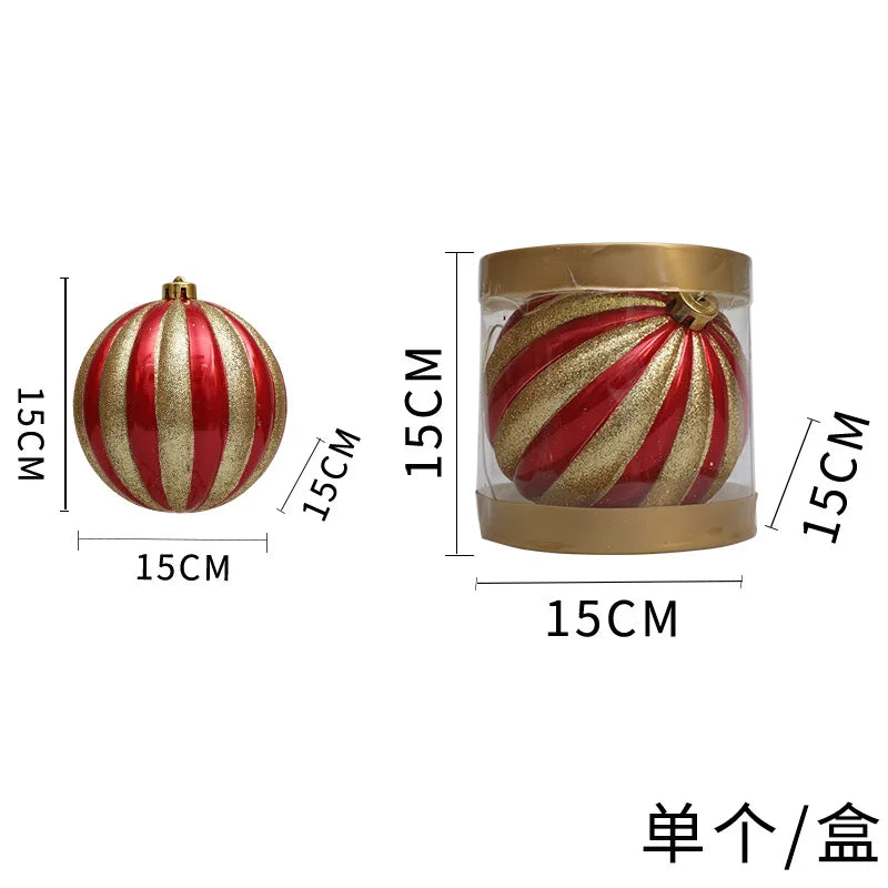 Festive Big Pumpkin Christmas Ornament Set - 1-3pcs - Image 5
