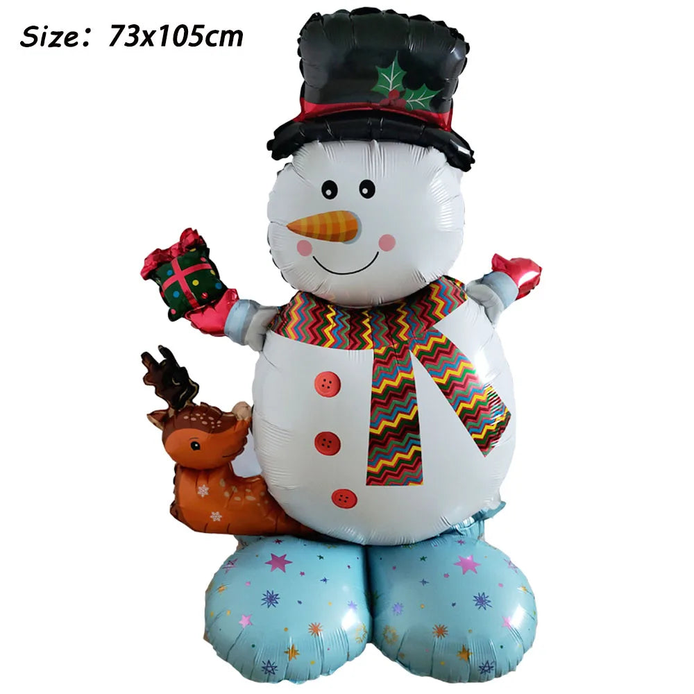 Festive Large Christmas Nutcracker & Snowman Balloons - Image 5