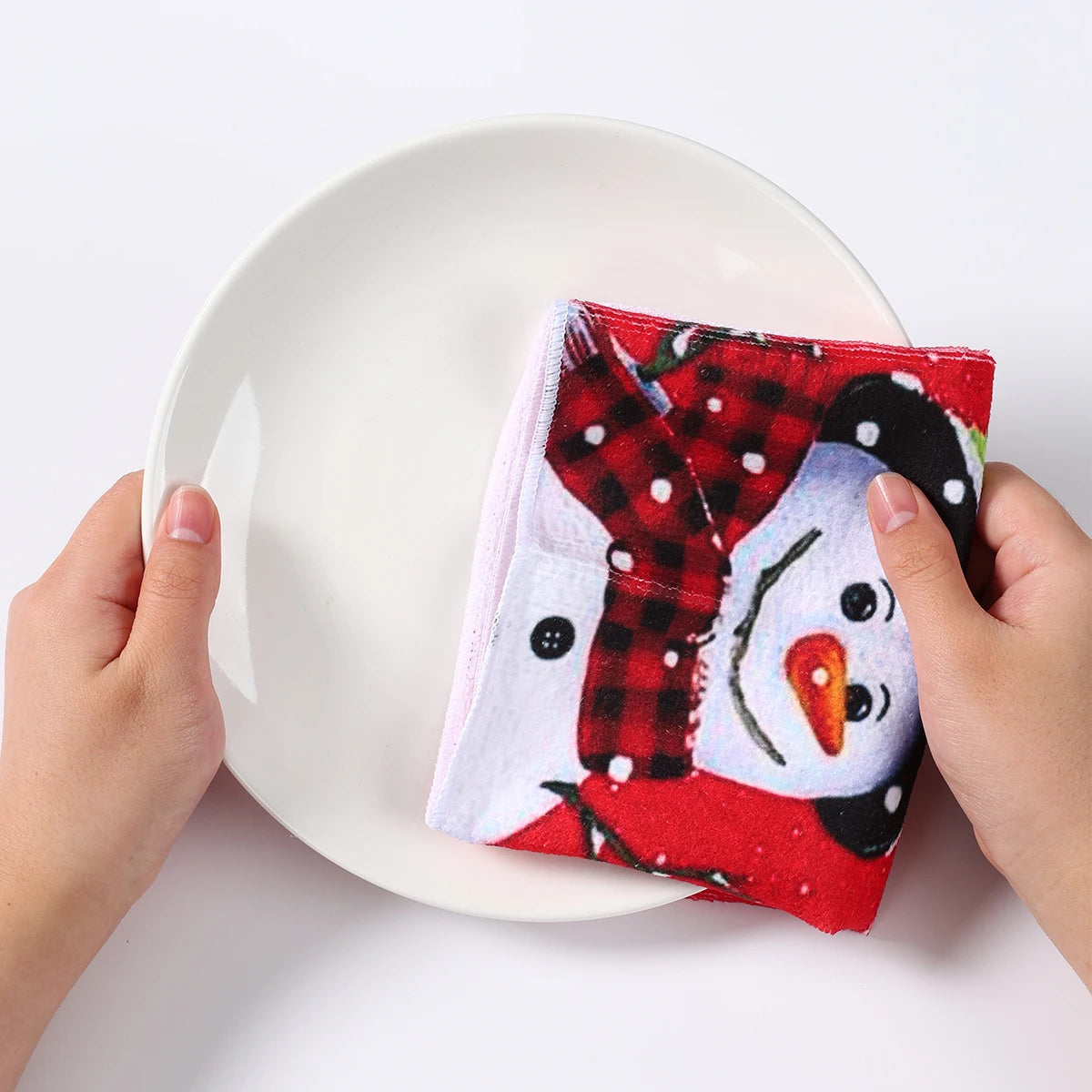 Festive Snowflake Dish Towel – Merry Christmas Decor - Image 9