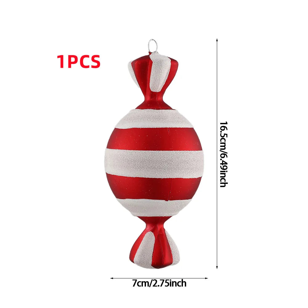 Festive Large Candy Cane Christmas Tree Ornament - Image 5