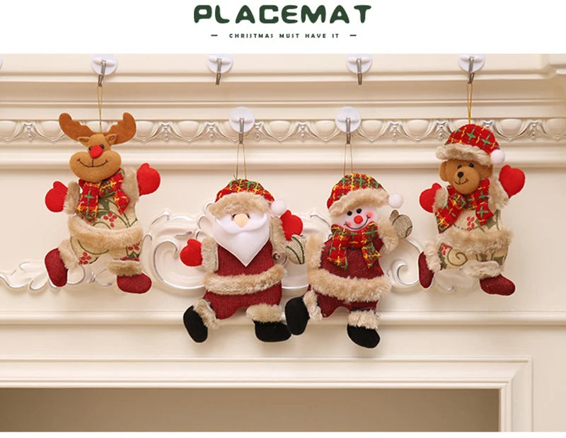 4pcs Festive Christmas Tree Doll Ornaments - Image 13