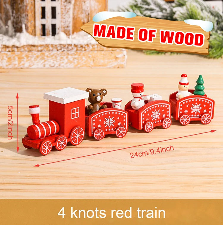 Charming Wooden Train Christmas Ornament – Perfect Holiday Decor! - Image 6