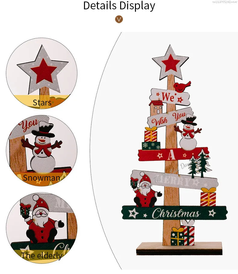 Charming DIY Santa Claus Wooden Christmas Plaque - Image 4