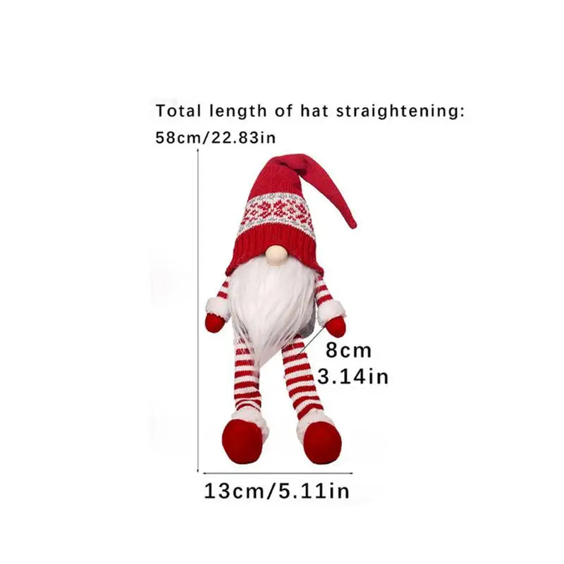 Charming Faceless Gnome Plush Ornament for Christmas - Image 10