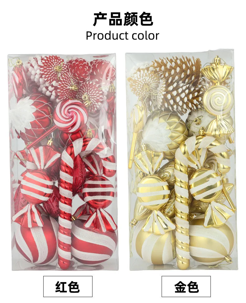 Colorful 26-Piece Special-Shaped Christmas Ornaments - Image 18