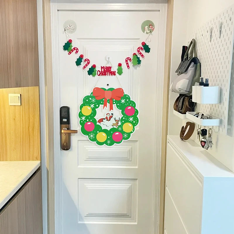 Festive Santa Claus Door Sign & Tree Decor - Image 16