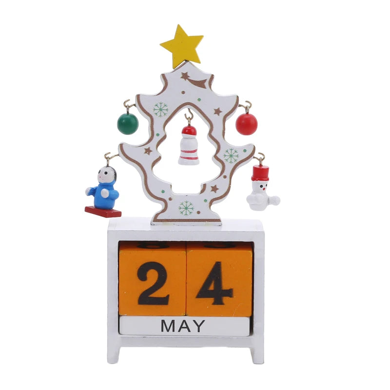 Festive Wooden Countdown Calendar - Santa & Friends - Image 3