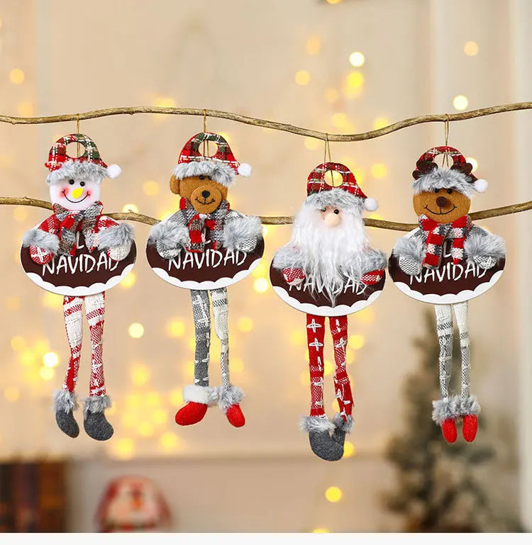 Charming Pink Christmas Doll & Animal Ornaments - Image 61