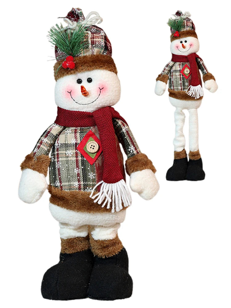 Festive Santa & Snowman Plush Decor for Kids - Image 8