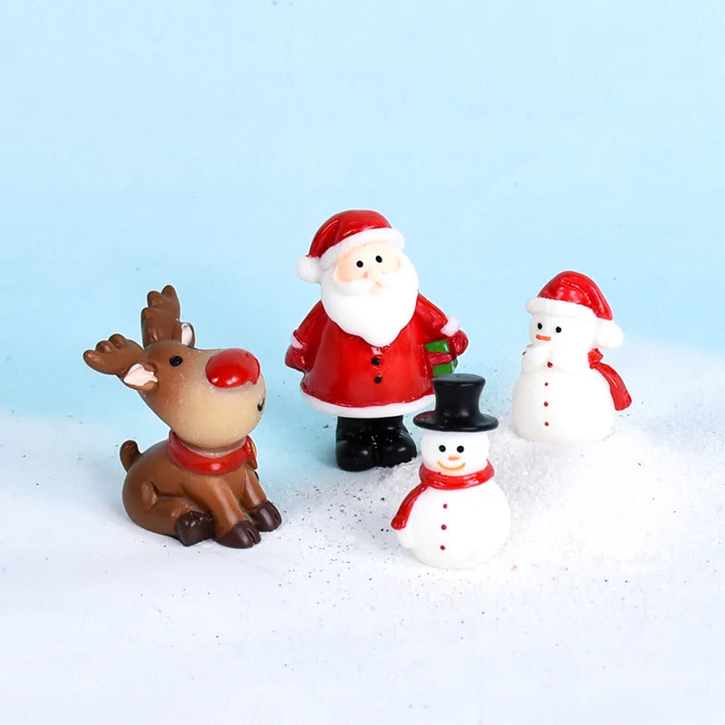 Charming Mini Santa, Snowman & Elk Ornaments - Image 23