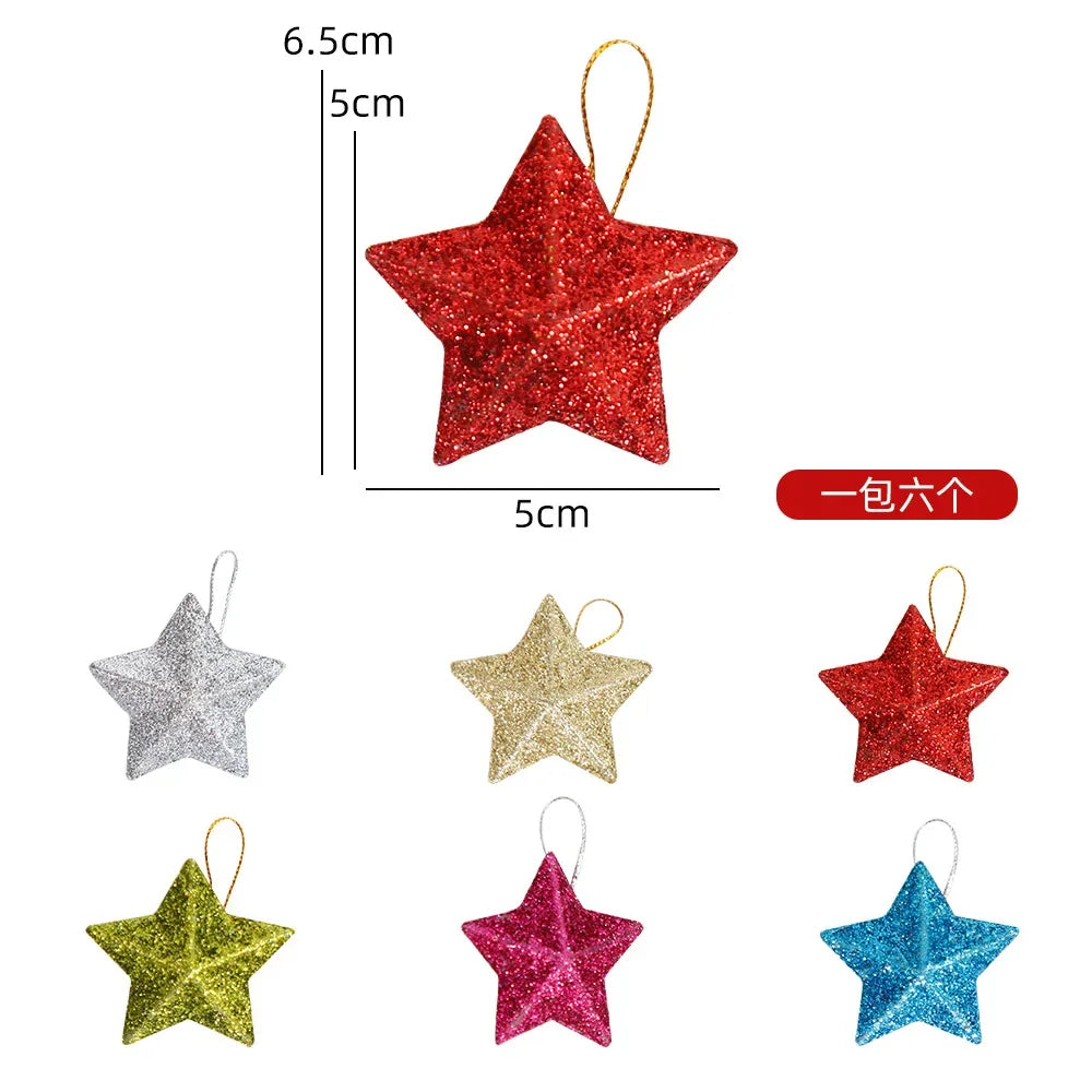 Elegant Gold Star Pendant for Christmas Trees - Image 2