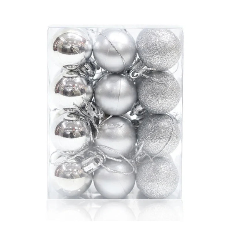 9-Piece 6cm Christmas Ball Ornaments Set - Image 9