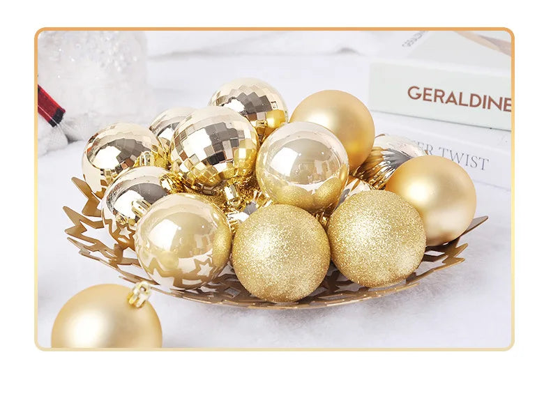 36 Colorful Glitter Christmas Balls for Festive Decor - Image 39