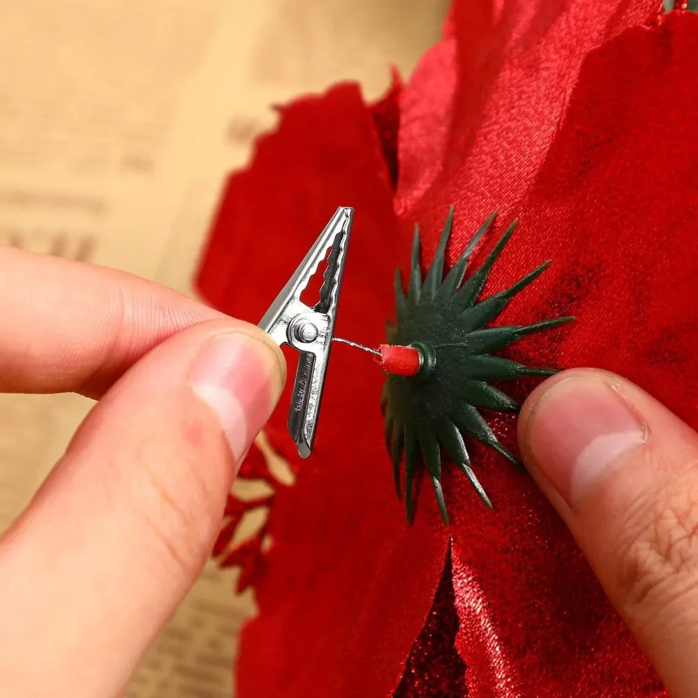 Festive Christmas Tree Ornament Clips for DIY Decor - Image 21