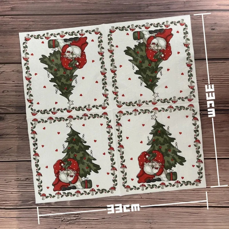 Festive 33cm Christmas Tree Placemats – 10/20pcs - Image 10