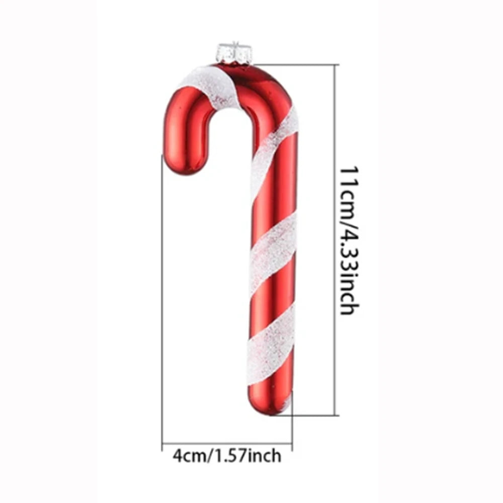 Festive Large Candy Cane Christmas Tree Ornament - Image 11