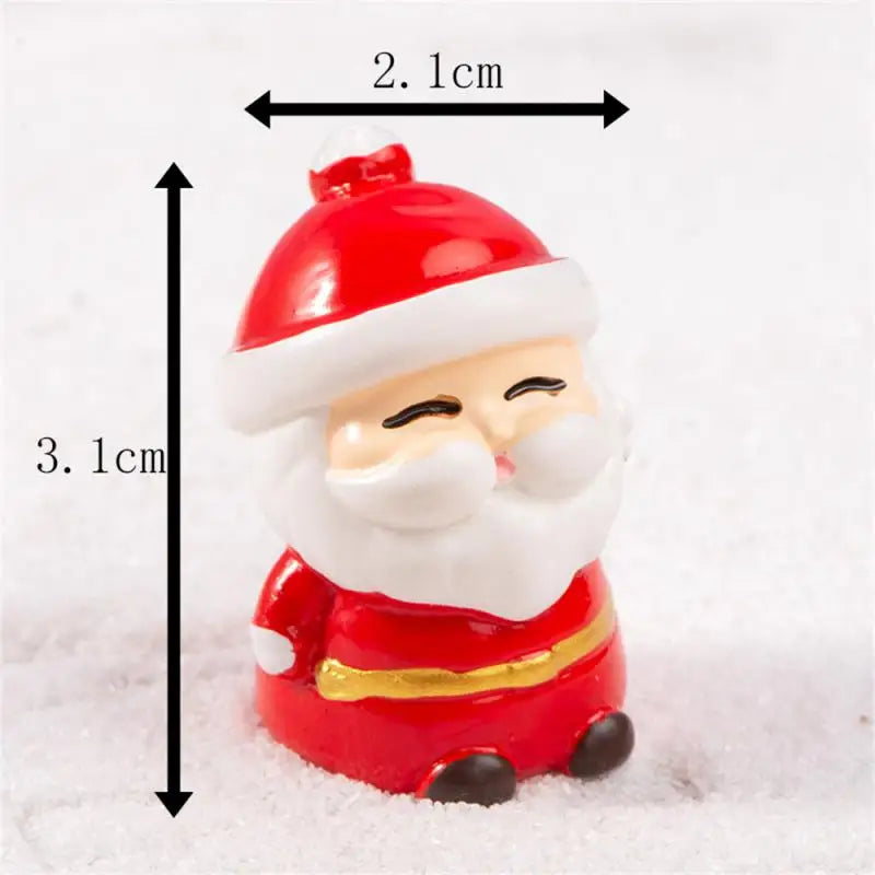 Charming Christmas Resin Santa & Elk Ornaments - Image 2