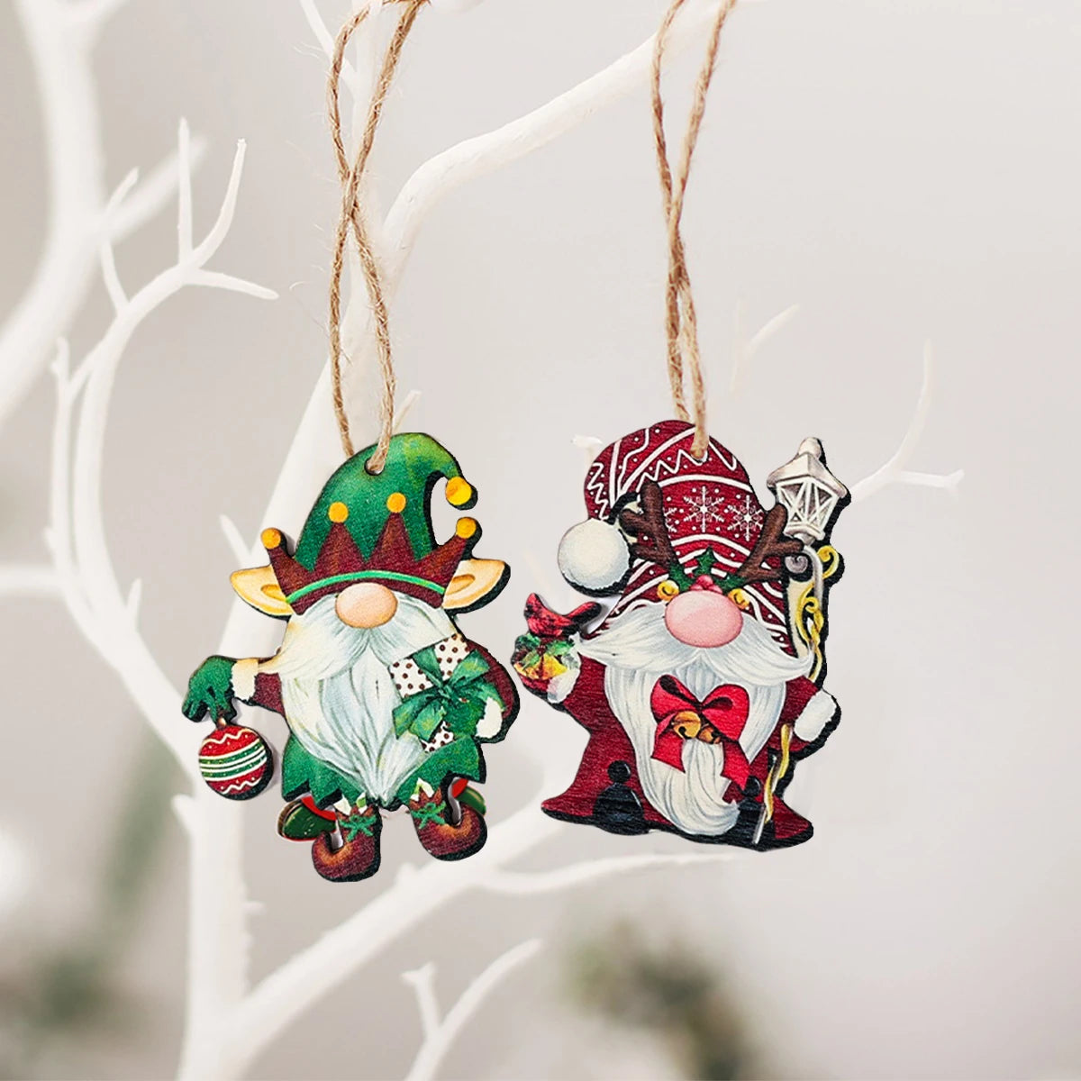 Charming Wooden Christmas Pendant Decor & Gift - Image 8