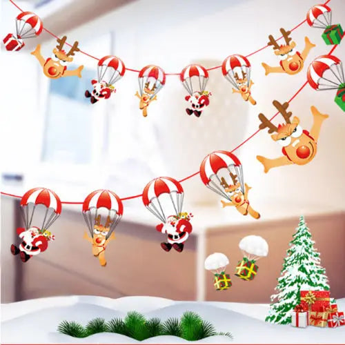 Festive Merry Christmas Banner Garland Decorations - Image 25