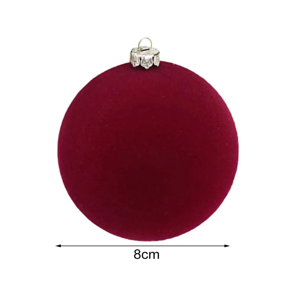 Luxurious Velvet Shatterproof Christmas Ball Ornaments - Image 8