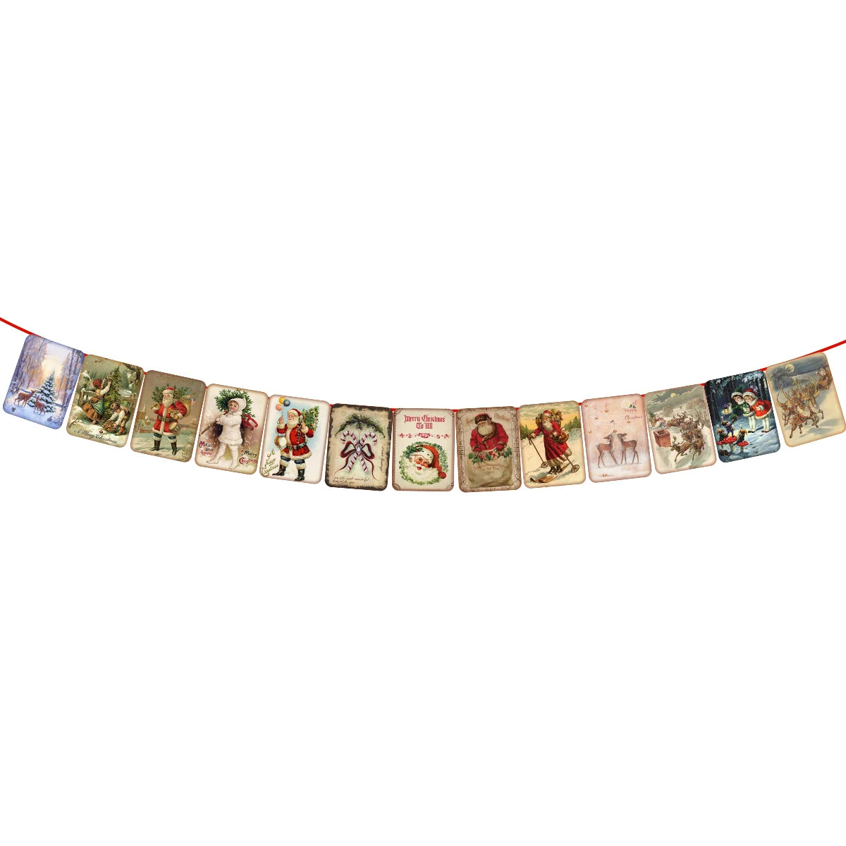 Festive Merry Christmas Hanging Banner & Decor - Image 4