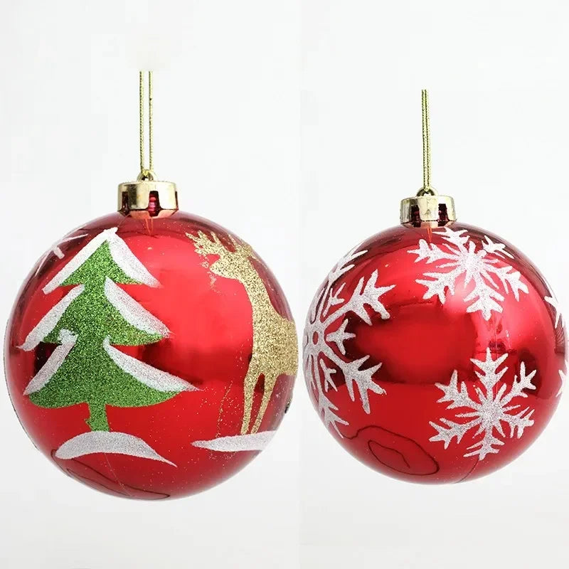 Vibrant 12CM Multicolor Christmas Ball Ornaments - Image 6