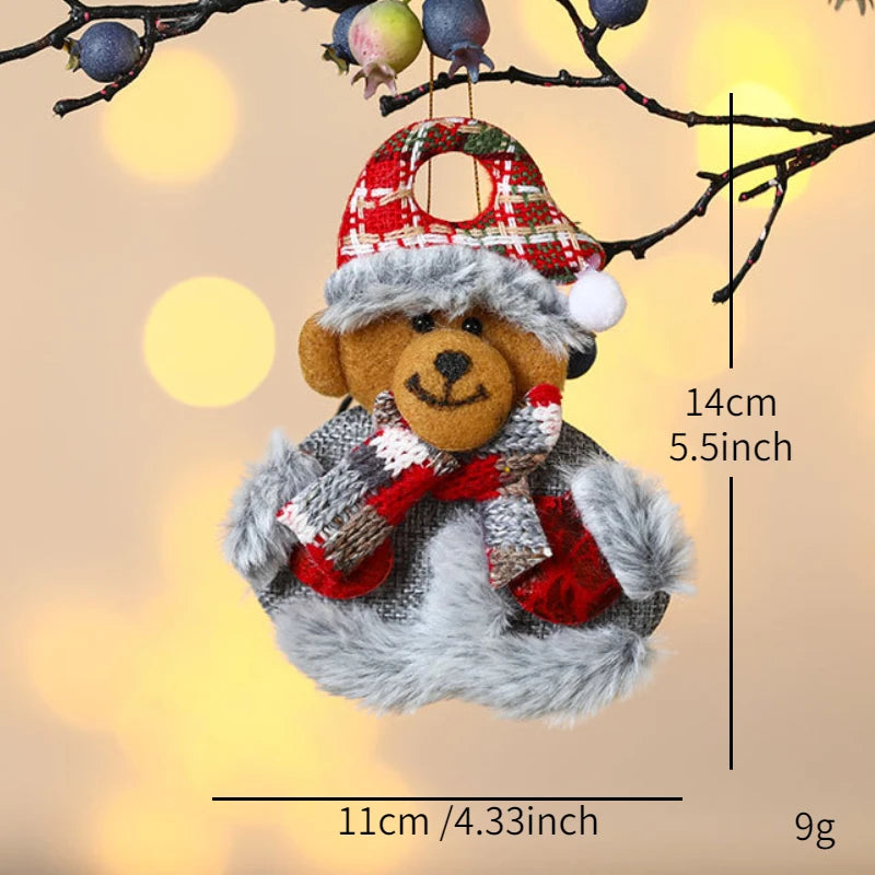 Charming Pink Christmas Doll & Animal Ornaments - Image 28