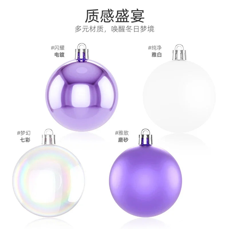 24-Piece Transparent Christmas Ball Ornaments Set - Image 7