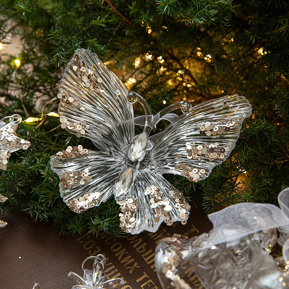 Colorful Snowflake Acrylic Pendant for Christmas Decor - Image 45