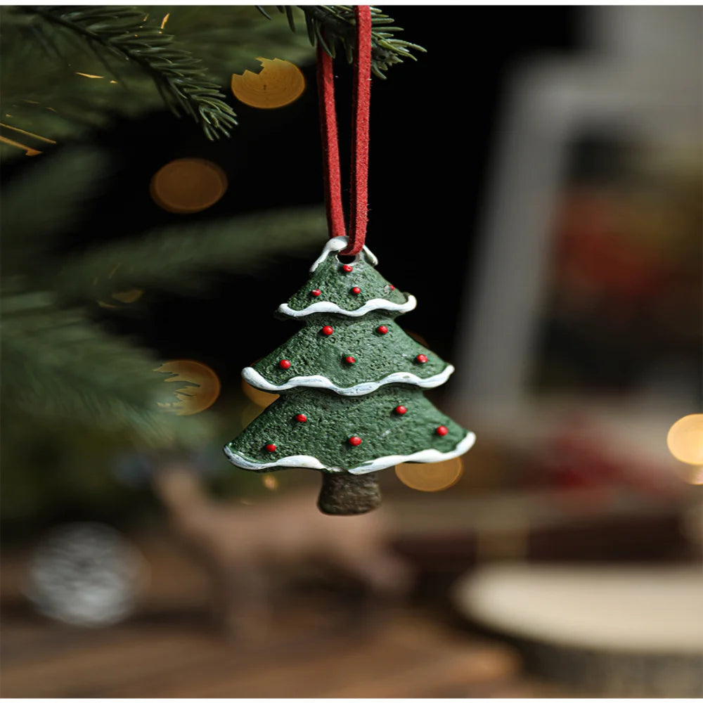 Charming Resin Santa Claus Tree Ornaments for Christmas - Image 16
