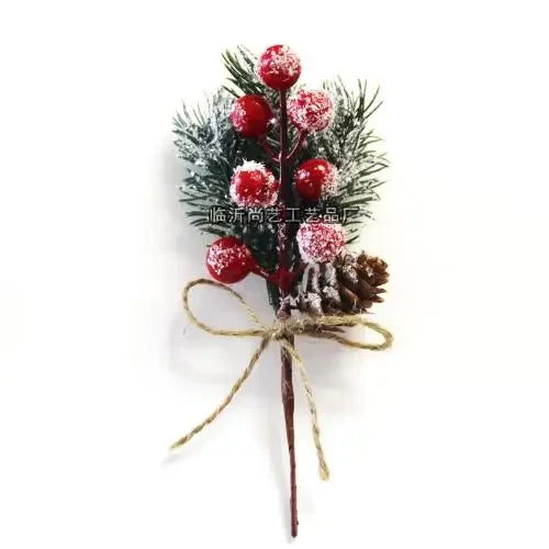 Festive Pine Berry Flower Bouquet for Christmas - Image 2