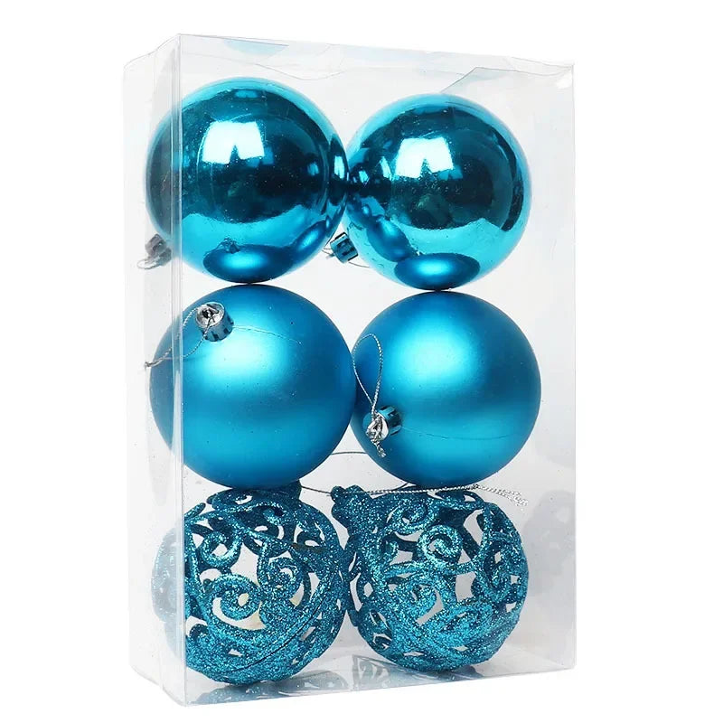 Vibrant 6-Pack Christmas Tree Hanging Ornaments - Image 24