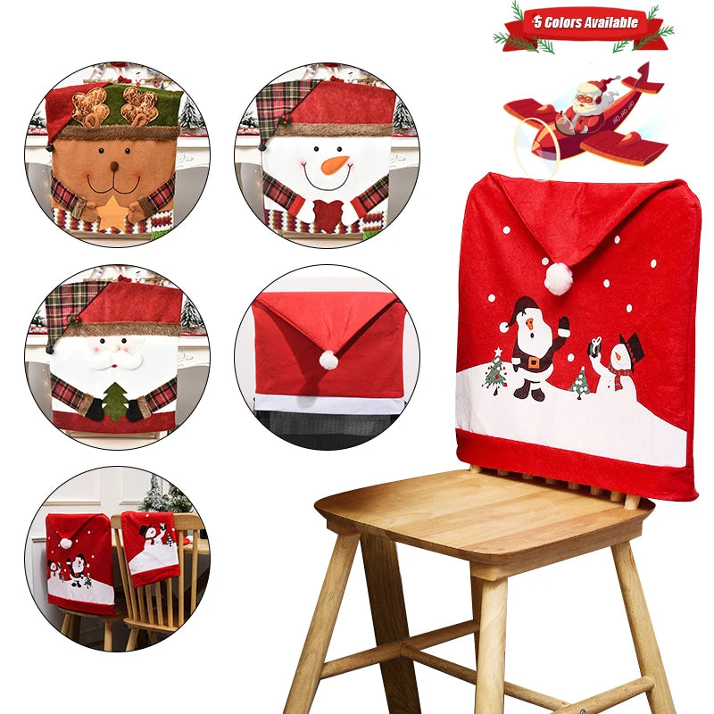 Santa Claus Stretch Chair Covers for Christmas Cheer - Image 9