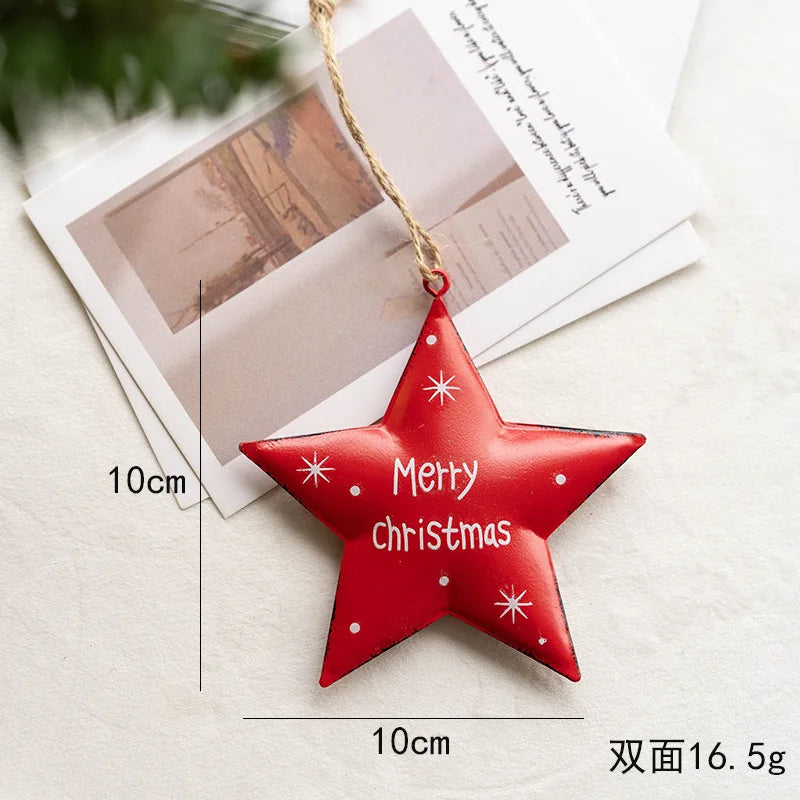 Charming Vintage Christmas Iron Pendant Ornaments - Image 36
