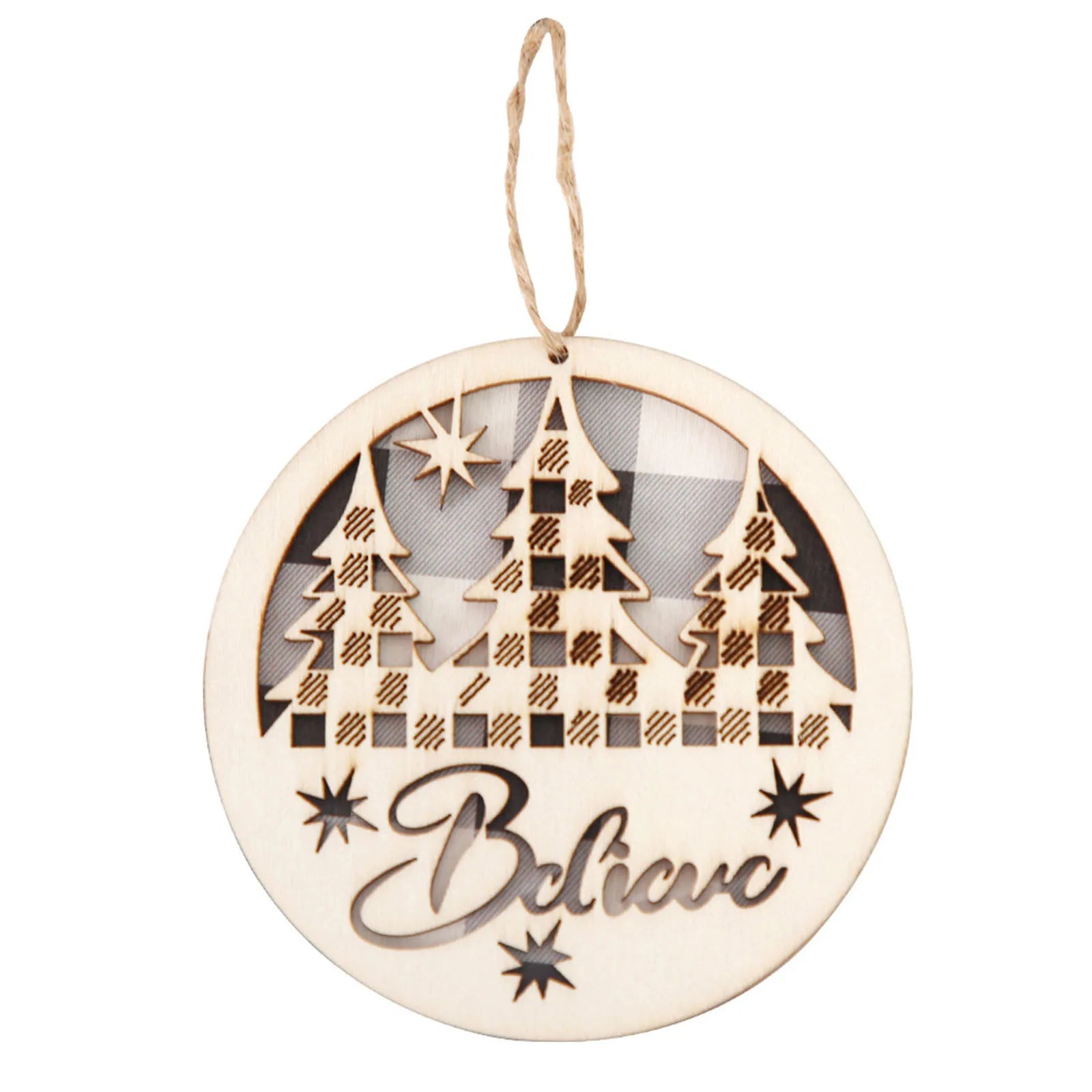 Festive Christmas Letter Ornaments for Tree Decor - Image 5