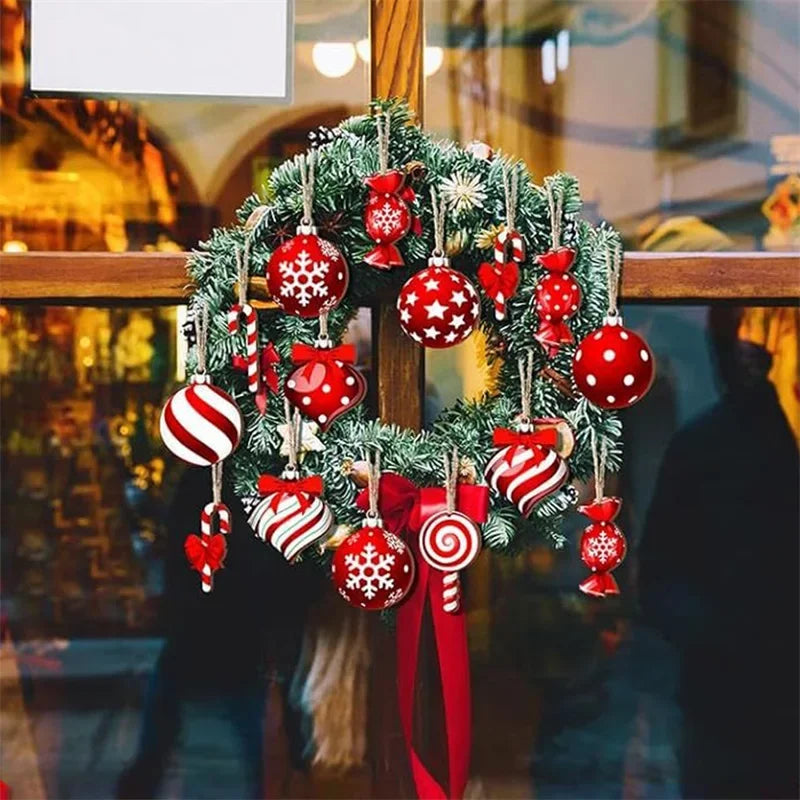 Charming Christmas Hanging Decor - Ornaments & Candy Canes - Image 3