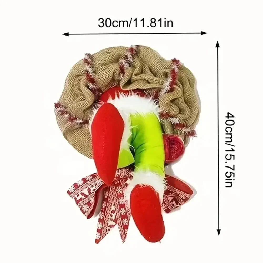 Festive Christmas Thief Wreath for Door & Window - Image 13