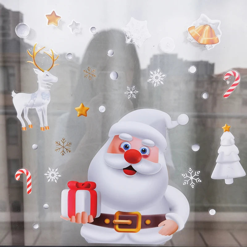Festive Christmas Window Stickers for Holiday Cheer - Image 14