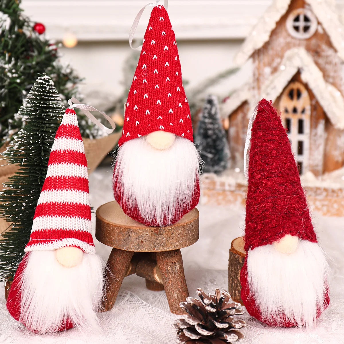 3-Piece Plush Christmas Gnome Doll Set - Image 12