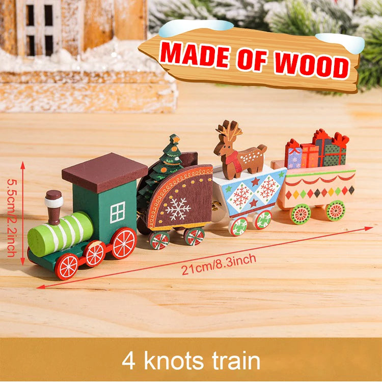 Charming Wooden Train Christmas Ornament – Perfect Holiday Decor! - Image 24