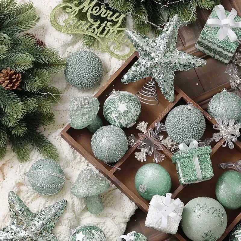 Elegant Champagne Bauble Ornaments for Christmas Decor - Image 69