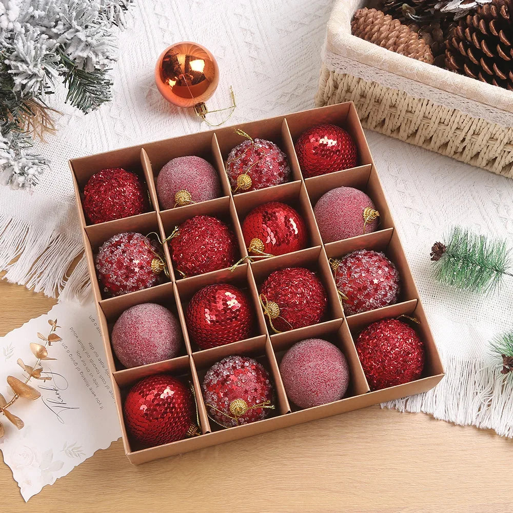 Stunning Crystal Christmas Tree Ornaments - 8cm - Image 12
