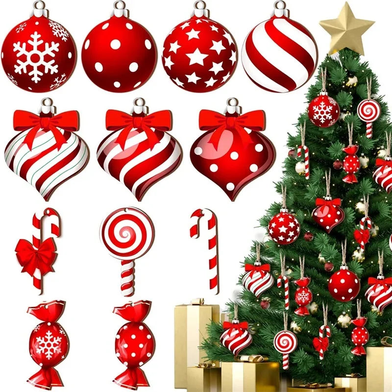 Charming Christmas Hanging Decor - Ornaments & Candy Canes - Image 8