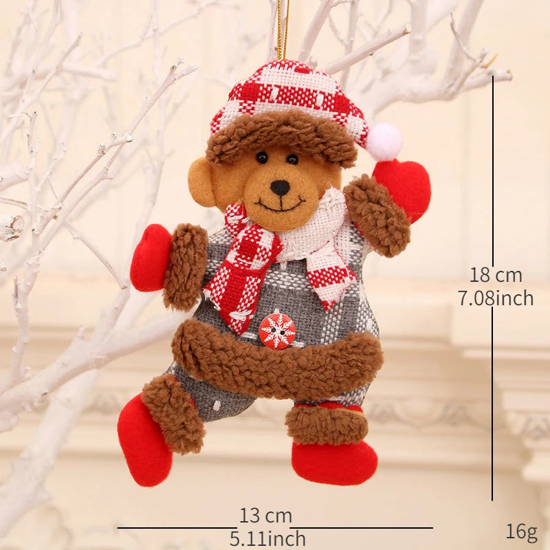 Charming Pink Christmas Doll & Animal Ornaments - Image 45