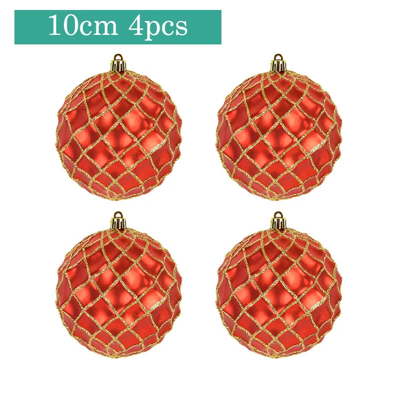 Festive DIY Christmas Tree Decoration Balls - 4-6pcs - Image 9