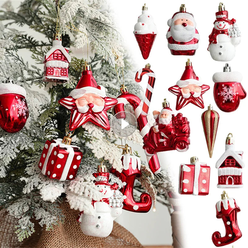 Colorful Candy Christmas Tree Ornaments Set