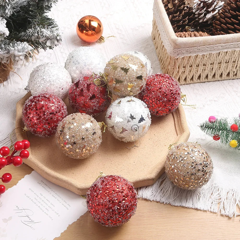 Stunning Crystal Christmas Tree Ornaments - 8cm - Image 11